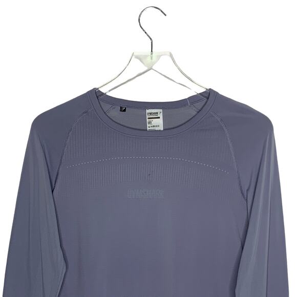 Gymshark S Womens Long Sleeve Crop Top Drawstring Waist Dusty Purple - Picture 4 of 8